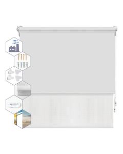 Cortina Roller Doble 110x150cm Blackout + Sunscreen Coversun